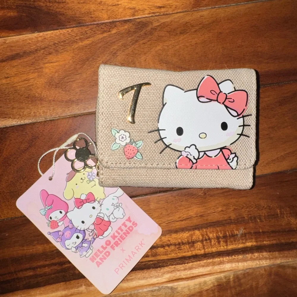 Hello Kitty Kids Wallet - Tan and Pink
